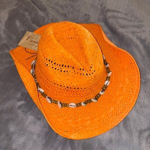 Straw cowboy hat